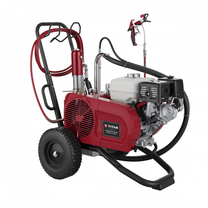 Titan PowrTwin 8900 Plus 3300 PSI @ 2.50 GPM Gas Powered Airless Paint Sprayer - Cart