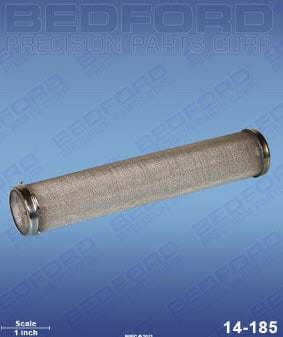 Graco 167-025 Bedford 14-185 Outlet Filter Element (60 mesh, long, SST) (1587578929187)