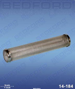 Graco 167-024 Bedford 14-184 Outlet Filter Element (30 mesh, long, SST) (1587578667043)