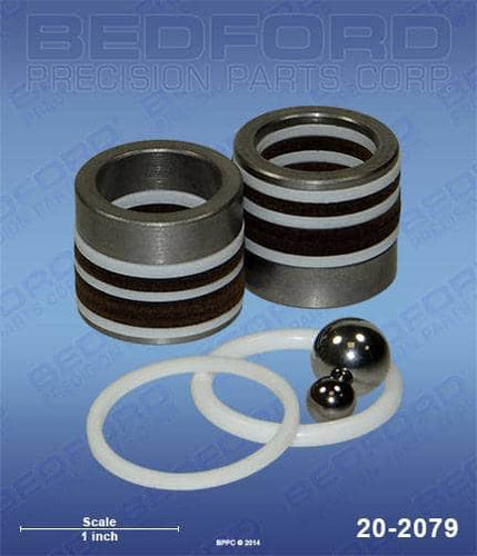 Graco 235-635 Bedford  20-2079 Repair Kit with Leather & Teflon Packings, Stainless Steel (1587630768163)