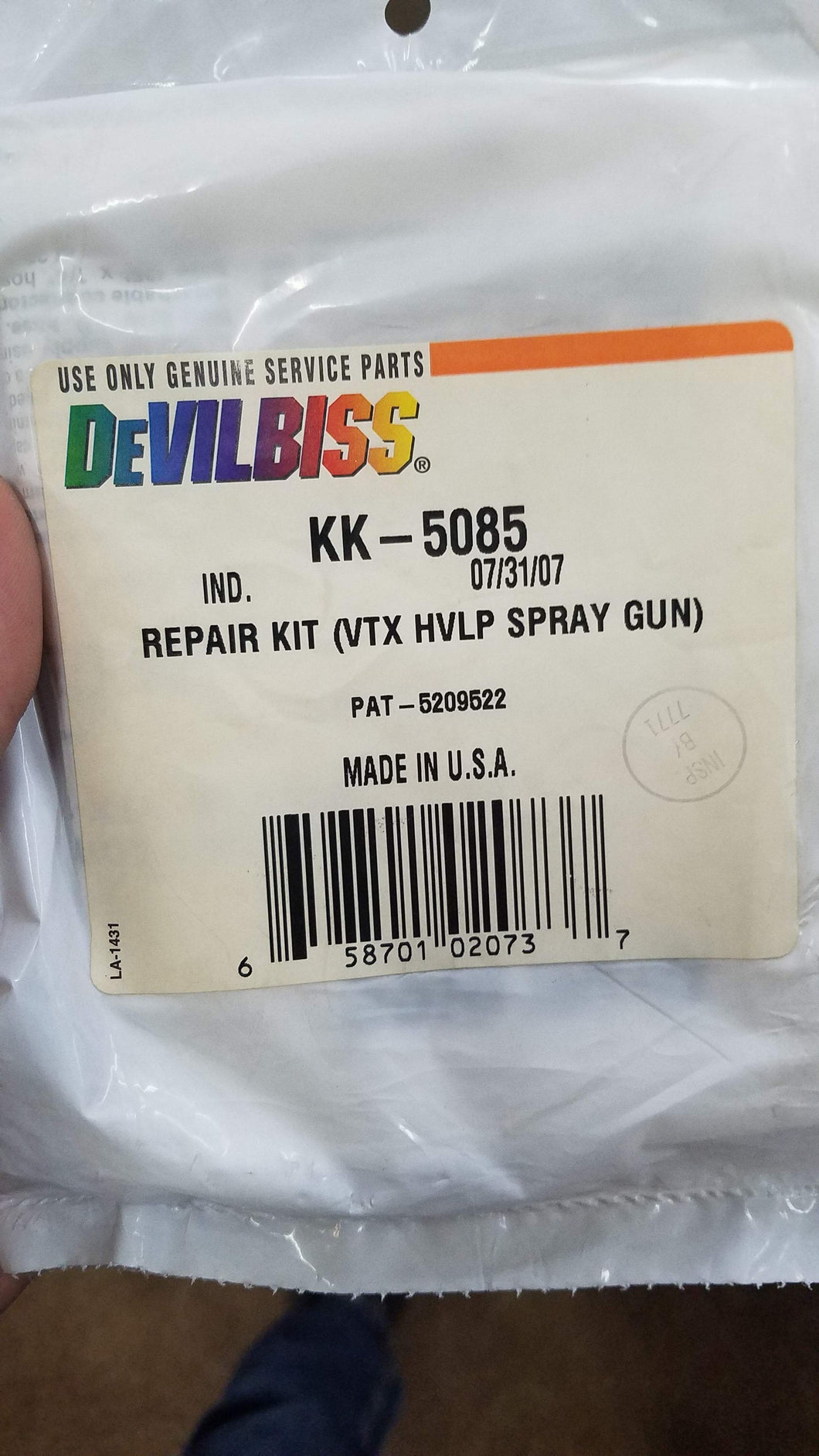 Devilbiss KK-5085 Repair Kit