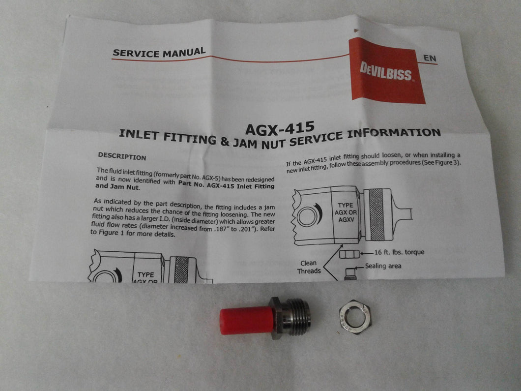 Devilbiss AGX-415 Inlet Fitting