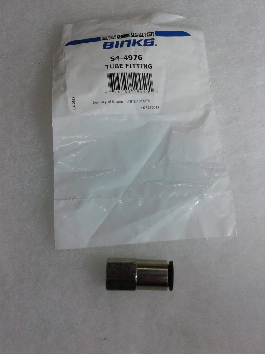 Binks 54-4976 Tube Fitting