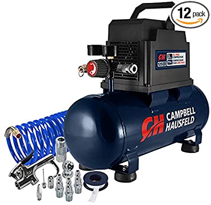 Campbell Hausfeld 3 Gallon Portable Air Compressor with Inflation and Accessory Kit
