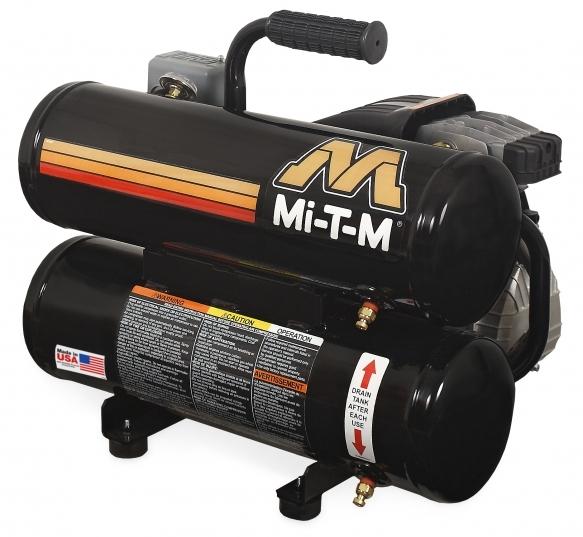 Mi-T-M Single Stage Electric Portable Air Compressors 4.2 CFM- 90 PSI - 5 gal