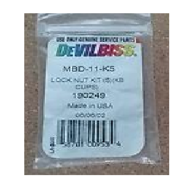 Devilbiss MBD-11-K5 Lock Nut Kiy (5) (KB Cups)