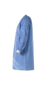 DuPont™ ProClean® 2. Protective Lab Coat with Traditional Collar - Pockets and Knit Cuffs - Blue - Medium - 30/Pack
