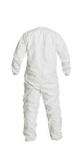 Load image into Gallery viewer, DuPont™ Tyvek® IsoClean® Coverall. Bound Seams. Bound Neck. Dolman Sleeve Design. Covered Elastic Wrists and Ankles. Zipper Closure. White. - 3X - 25/Pack - Option OS