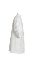 Load image into Gallery viewer, DuPont™ Tyvek® IsoClean® Frock - Serged Seams - High Mandarin Collar with Adjustable Snaps - Raglan Sleeve Design - Elastic Wrists - Front Snap Closure - Generous Cut - White - 2X - 30/Pack