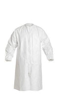 Load image into Gallery viewer, DuPont™ Tyvek® IsoClean® Frock - Serged Seams - Bound Neck - Raglan Sleeve Design - Elastic Wrists - Zipper Closure - White - 3X - 30/Pack