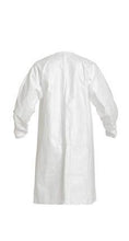 Load image into Gallery viewer, DuPont™ Tyvek® IsoClean® Frock - Serged Seams - Bound Neck - Raglan Sleeve Design - Elastic Wrists - Zipper Closure - White - Large - 30/Pack
