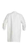 Load image into Gallery viewer, DuPont™ Tyvek® IsoClean® Frock. Bound Seams. Bound Neck. Set Sleeve Design - Covered Elastic Wrists - Front Snap Closure - White - Xl - 30/Pack