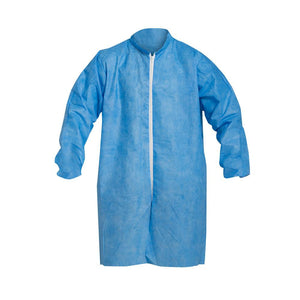 DuPont™ ProShield® 10 Labcoat - Knit Collar and Cuff - Frontsnap Closure - Serged Seams - Blue - XL - 30/Pack