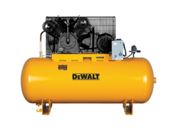 DeWalt 10 HP Three Phase 230V 120 Gallon Horizontal Two Stage with Baldor motor with mag starter