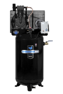 Industrial Air  5 HP Three Phase 230V 80 Gallon Two Stage with Baldor motor with mag starter