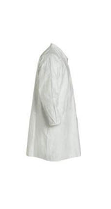 DuPont™ Tyvek® 400 Frock - Collar - Elastic Wrists - Extends to Knee - Front Snap Closure - Serged Seams - White - 6X - 30/PK