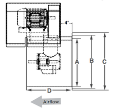 Load image into Gallery viewer, 42&quot; Tube Axial Paint Booth Fan Less Motor