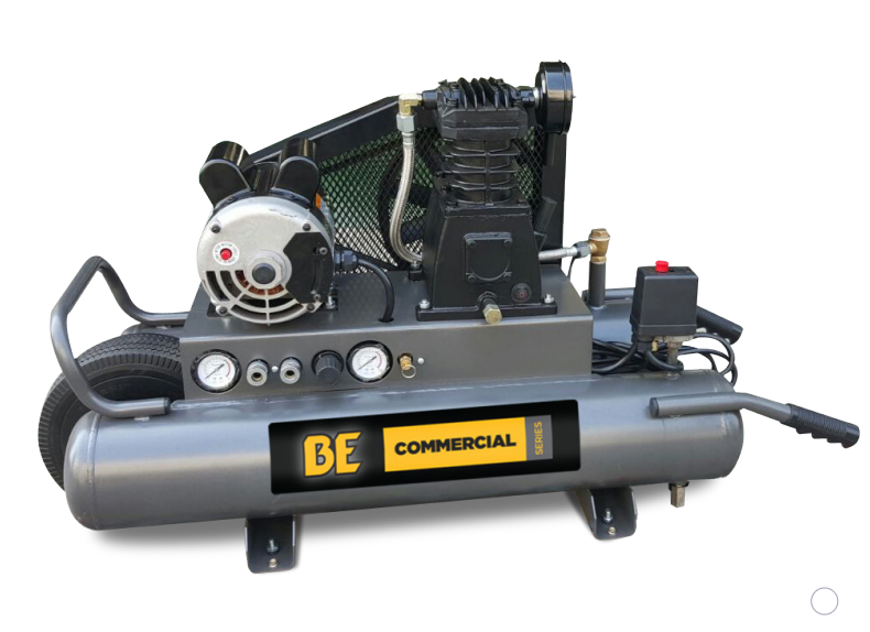 BE 8gal. Wheeled Contractor Duty Electric Compressor