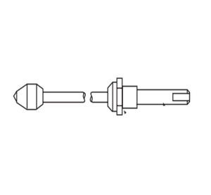 Binks 47-25900 259 Fluid Needle Valve Assembly w/ Locknut