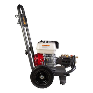 BE B2565HCS 2500 PSI @ 3.0 GPM Direct Drive 196cc Honda Engine Triplex Comet Pump Commercial Gas Pressure Washer