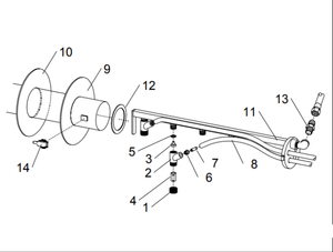 Clemco 12471-10 Hose 1/2" Media (10ft. Required per Gun)