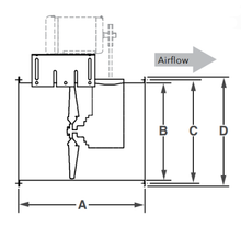 Load image into Gallery viewer, 30&quot; Tube Axial Paint Booth Fan Less Motor