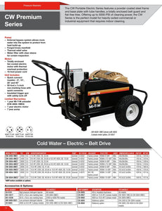 Mi-T-M CW Electric Series - 5000 PSI @ 4.0 GPM - General Pump - Belt Drive