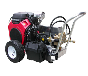 Pressure-Pro Pro Series 6000 PSI @ 4.5 GPM Belt Drive Honda Engine Cold Water Gas Pressure Washer w/ Electric Start - Cart