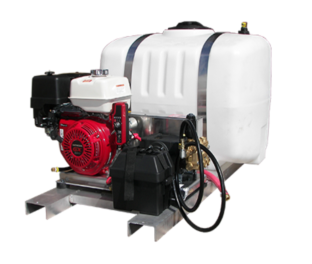 Pressure-Pro Pro-Skid Series 4000 PSI @ 4.0 GPM HP Pump Honda Engine V-Belt Drive Cold Water Gas Pressure Washer