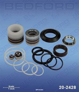 Graco 244-194 Bedford 20-2428 Repair Kit with Leather & Polyethylene Packings (1587470139427)