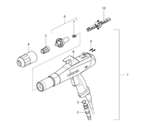 Load image into Gallery viewer, Wagner 2322493 PEM X1 Electrode Holder R w/ Nozzle