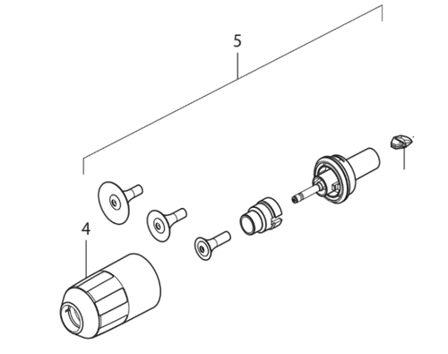 Wagner 2322493 PEM X1 Electrode Holder R w/ Nozzle