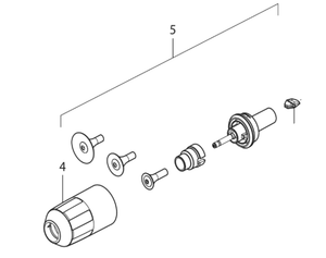 Wagner 2322493 PEM X1 Electrode Holder R w/ Nozzle