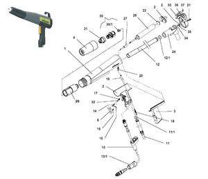 Wagner Powder 390346 PEM-C4 Spray Gun Housing Rework